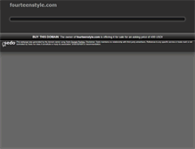 Tablet Screenshot of fourteenstyle.com